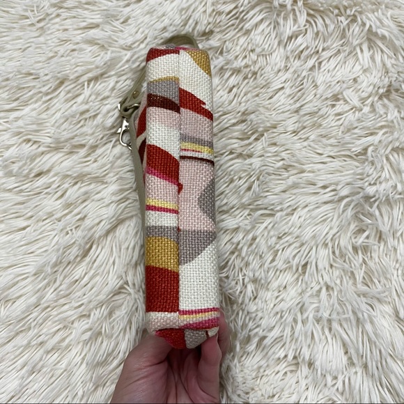 Spartina Daufuskie Island Linen/Leather Wristlet - Picture 3 of 8